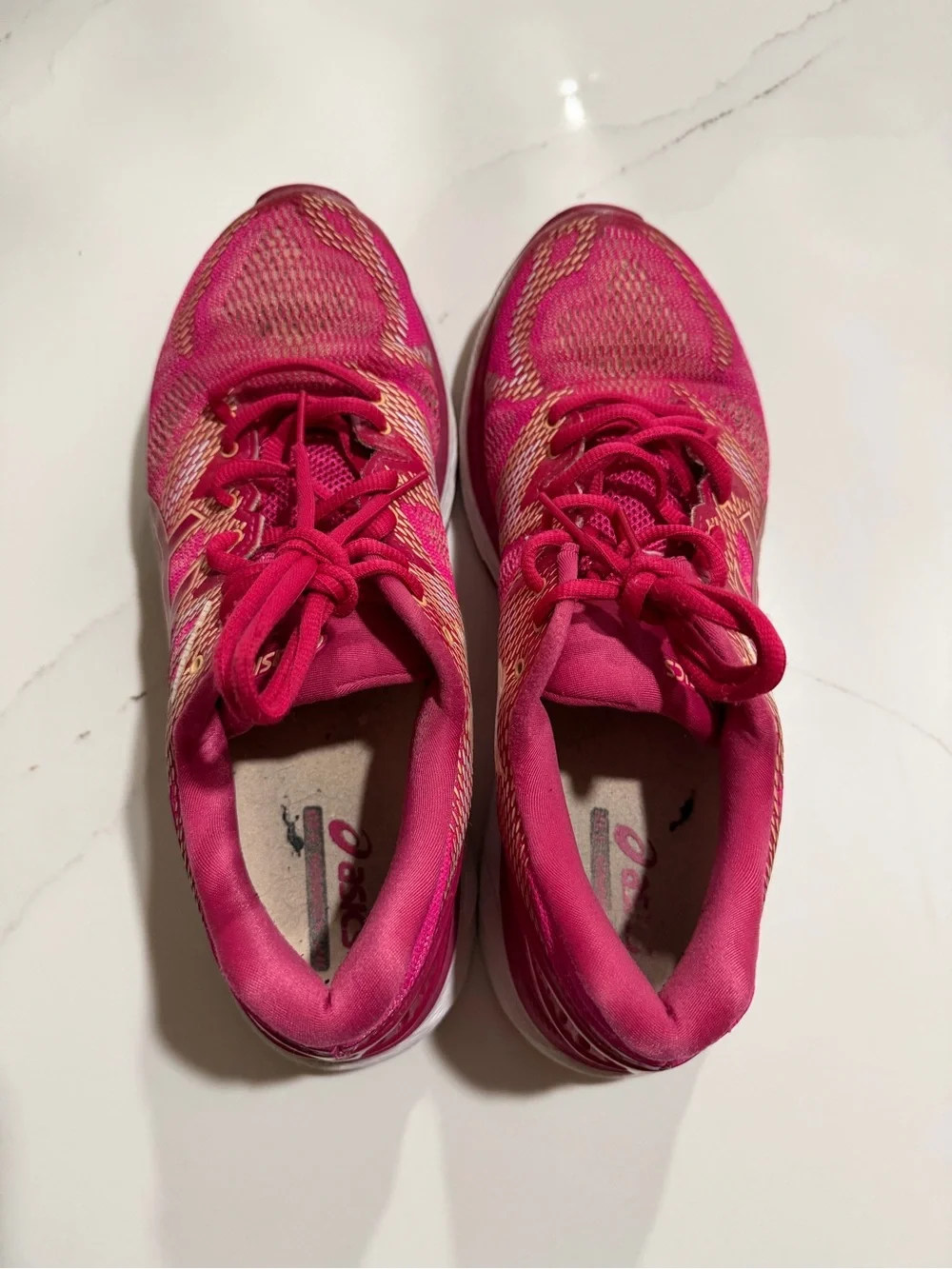 ASICS Women's Hot Pink Athletic Running Shoes